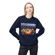 Santa at the Bills Game Cozy Unisex Christmas Crewneck Sweatshirt
