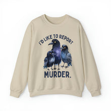 I'd Like to Report a Murder Crows Unisex Crewneck Sweatshirt