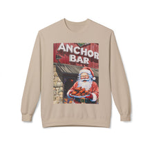 Santa with Wings at Anchor Bar Unisex Cozy Crewneck Sweatshirt
