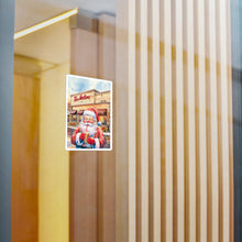 Santa with An Iced Coffee at Tim Horton's Waterproof Sticker