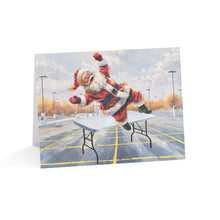 Santa At the Stadium Cheering Buffalo NY Christmas Greeting Card