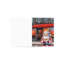 Santa at Jim's Steakout Buffalo NY Christmas Greeting Card