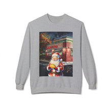 Santa at Mighty Taco Cozy Unisex Christmas Crewneck Sweatshirt