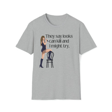 Looks Can Kill Taylor Swift Vigilante Sh*t Unisex Softstyle T-Shirt