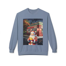 Santa at Mighty Taco Cozy Unisex Christmas Crewneck Sweatshirt