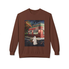 Mighty Taco Buffalo Ghost Crewneck Sweatshirt, Cozy Fall Fashion, Halloween Apparel, Spooky Gift, Unisex Casual Wear