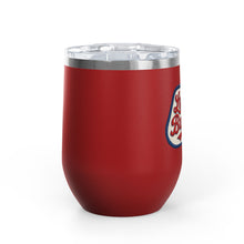 Buffalo Bills Stitched Patch Look Wine Tumbler 12oz Insulated Travel Cup for Wine Lovers, Buffalonians, Bills Fans and Bills Mafia