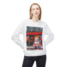 Santa with a Hoagie at Jim's Steakout Unisex Cozy Crewneck Sweatshirt