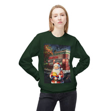 Santa at Mighty Taco Cozy Unisex Christmas Crewneck Sweatshirt