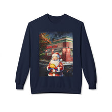 Santa at Mighty Taco Cozy Unisex Christmas Crewneck Sweatshirt