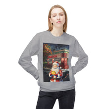 Santa at Mighty Taco Cozy Unisex Christmas Crewneck Sweatshirt