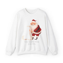 You Know What You Did Santa Claus Unisex Christmas Heavy Blend Cotton Sweatshirt