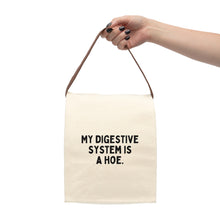 My Digestive System is a Hoe Canvas Lunch Bag With Strap