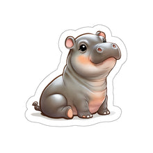 Cutie Patootie Moo Deng Hippo Waterproof Sticker