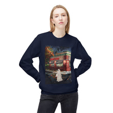 Mighty Taco Buffalo Ghost Crewneck Sweatshirt, Cozy Fall Fashion, Halloween Apparel, Spooky Gift, Unisex Casual Wear