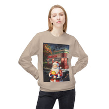 Santa at Mighty Taco Cozy Unisex Christmas Crewneck Sweatshirt
