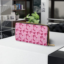 Barbie Girl Patterned Full Zipper Faux Leather Wallet