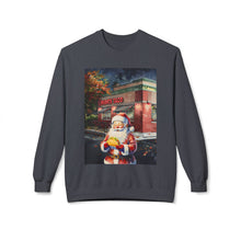 Santa at Mighty Taco Cozy Unisex Christmas Crewneck Sweatshirt