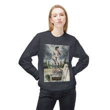 David Statue Shy Buffalo Ghost Crewneck Sweatshirt, Cozy Fall Fashion, Halloween Apparel, Spooky Gift, Unisex Casual Wear