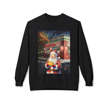 Santa at Mighty Taco Cozy Unisex Christmas Crewneck Sweatshirt