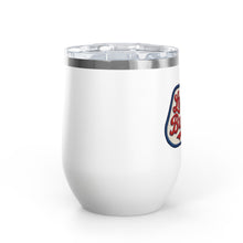 Buffalo Bills Stitched Patch Look Wine Tumbler 12oz Insulated Travel Cup for Wine Lovers, Buffalonians, Bills Fans and Bills Mafia