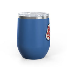 Buffalo Bills Stitched Patch Look Wine Tumbler 12oz Insulated Travel Cup for Wine Lovers, Buffalonians, Bills Fans and Bills Mafia