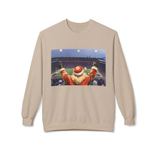 Santa at the Bills Game Cozy Unisex Christmas Crewneck Sweatshirt