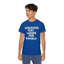 Childless Cat Ladies for Kamala Harris Unisex Ultra Soft Cotton Tee