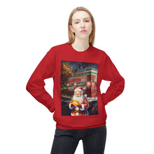 Santa at Mighty Taco Cozy Unisex Christmas Crewneck Sweatshirt