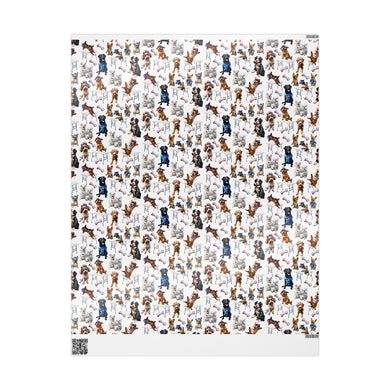 Buffalo Bills Mafia Dogs Printed Wrapping Paper