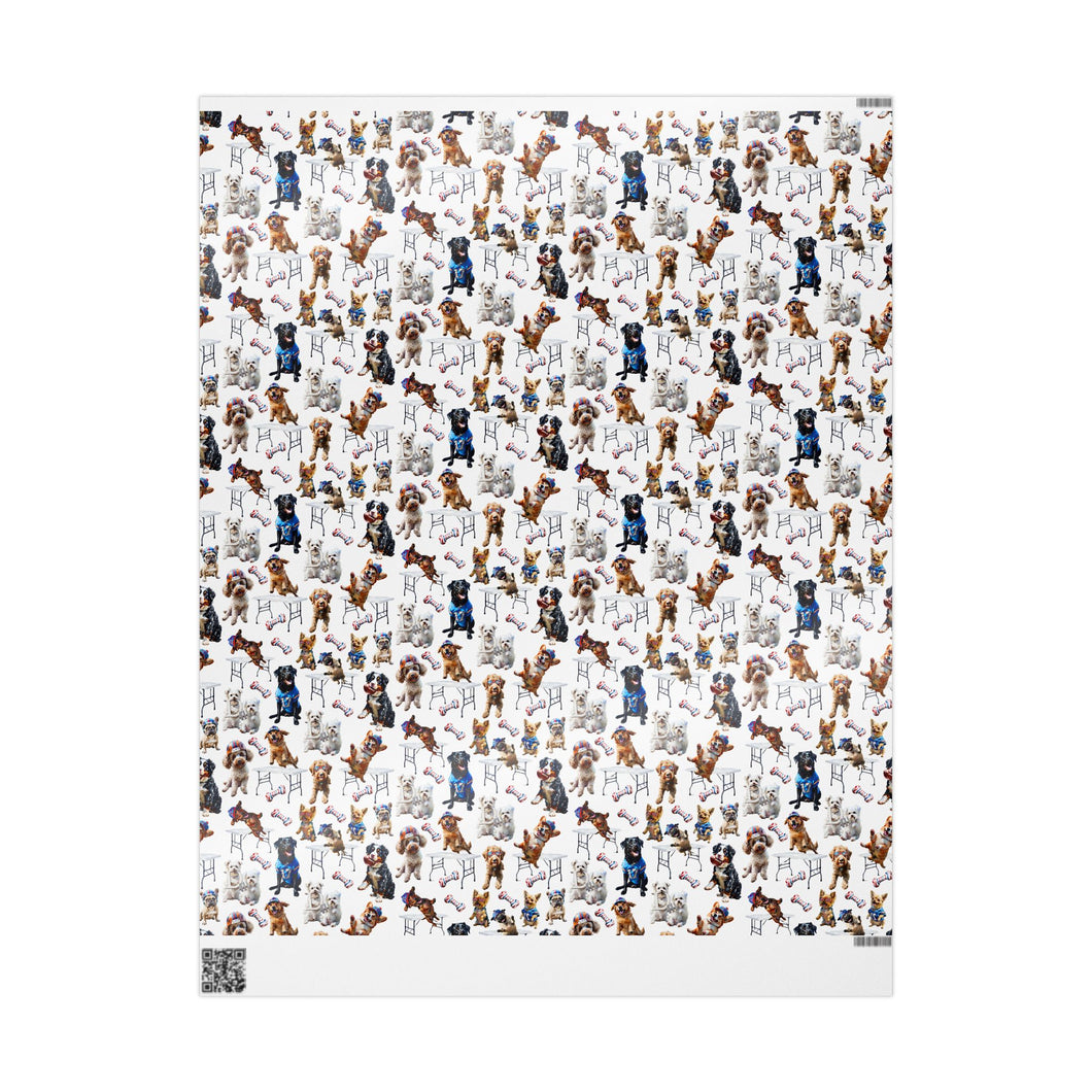 Buffalo Bills Mafia Dogs Printed Wrapping Paper