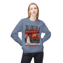 Jim's Steakout Buffalo Ghost Crewneck Sweatshirt, Cozy Fall Fashion, Halloween Apparel, Spooky Gift, Unisex Casual Wear