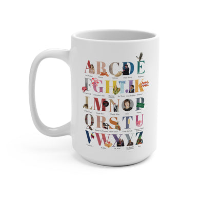 Parks and Recreation ABC's Alphabet Extra Tall Ceramic Mug