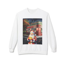 Santa at Mighty Taco Cozy Unisex Christmas Crewneck Sweatshirt