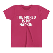 The World is My Napkin Youth Short Sleeve Tee