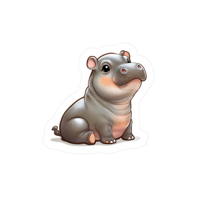 Cutest Baby Hippo Vinyl Sticker
