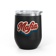 Buffalo Bills Mafia Stitched Patch Look Wine Tumbler 12oz Insulated Travel Cup