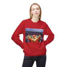 Santa at the Bills Game Cozy Unisex Christmas Crewneck Sweatshirt