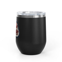Buffalo Bills Stitched Patch Look Wine Tumbler 12oz Insulated Travel Cup for Wine Lovers, Buffalonians, Bills Fans and Bills Mafia