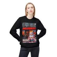 Santa with a Hoagie at Jim's Steakout Unisex Cozy Crewneck Sweatshirt