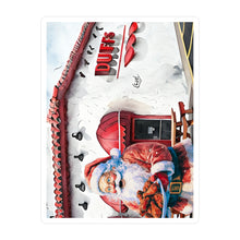 Santa with Wings at Duff's Waterproof Sticker