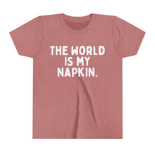 The World is My Napkin Youth Short Sleeve Tee