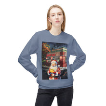 Santa at Mighty Taco Cozy Unisex Christmas Crewneck Sweatshirt