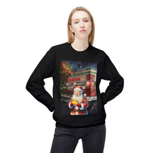Santa at Mighty Taco Cozy Unisex Christmas Crewneck Sweatshirt