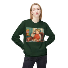 Eating Junk and Watching Rubbish Cozy Unisex Christmas Crewneck Sweatshirt