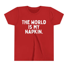 The World is My Napkin Youth Short Sleeve Tee
