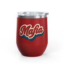 Buffalo Bills Mafia Stitched Patch Look Wine Tumbler 12oz Insulated Travel Cup