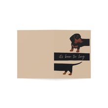 It's Been Too Long Weiner Dog I Miss You Greeting Card