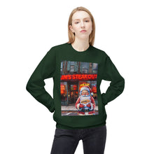 Santa with a Hoagie at Jim's Steakout Unisex Cozy Crewneck Sweatshirt