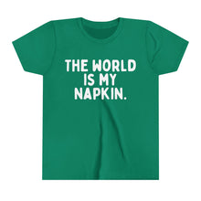 The World is My Napkin Youth Short Sleeve Tee